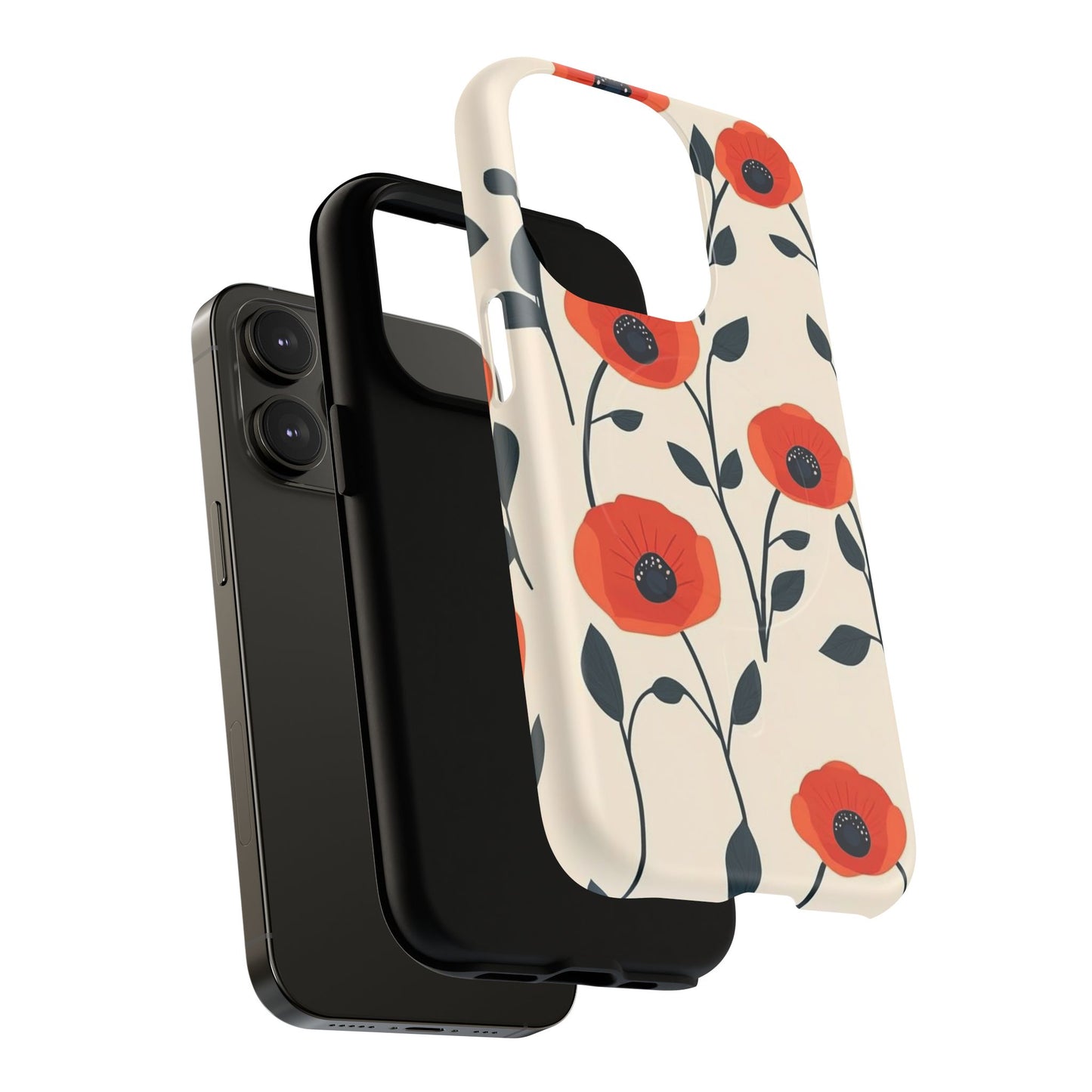 Poppy Fields Tough Magnetic Phone Case