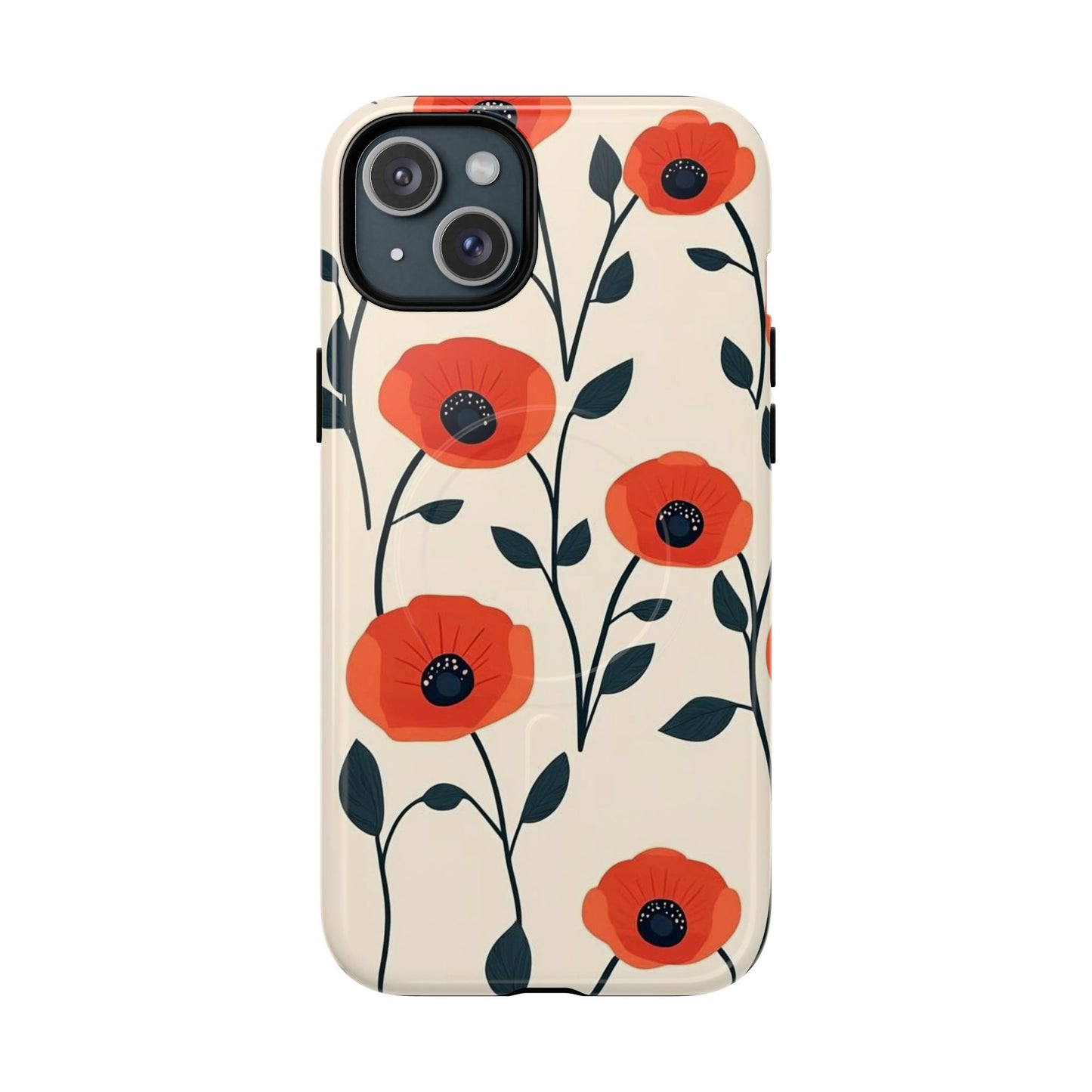 Poppy Fields Tough Magnetic Phone Case