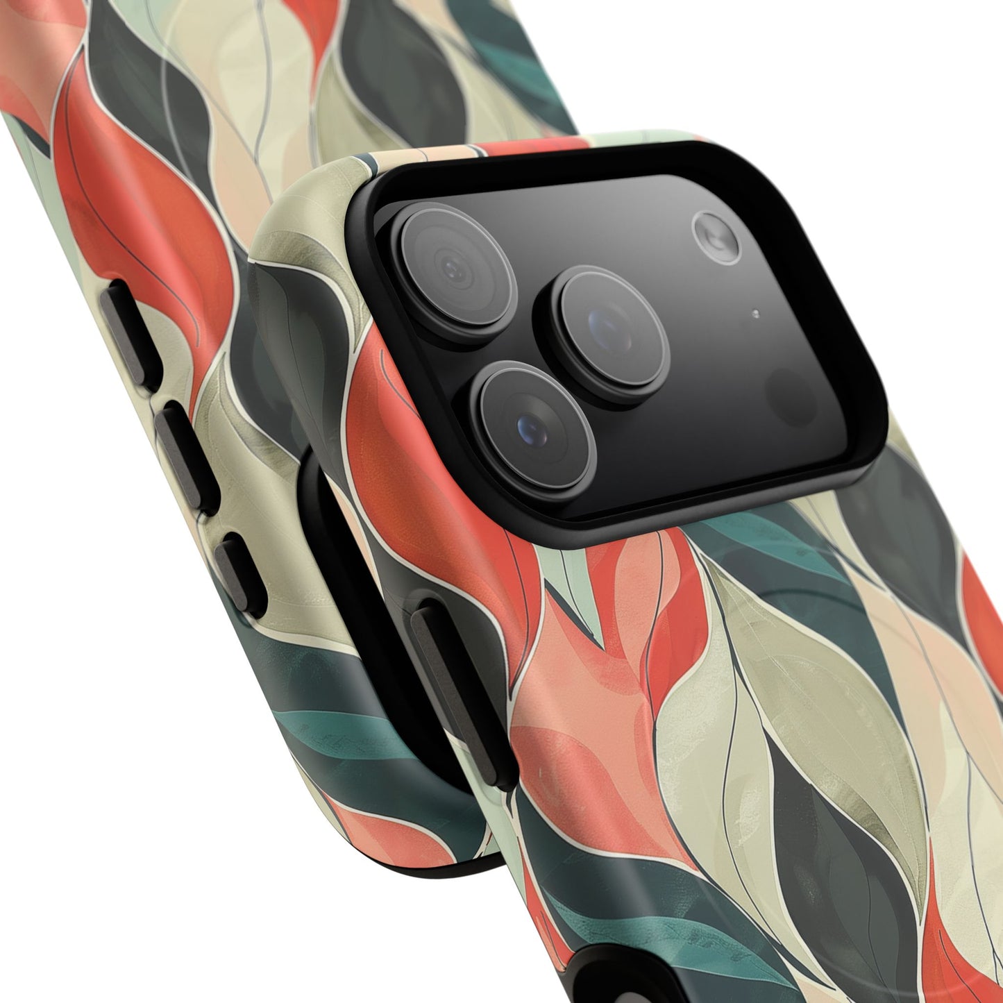 Soft Swirl Floral Tough Magnetic Case