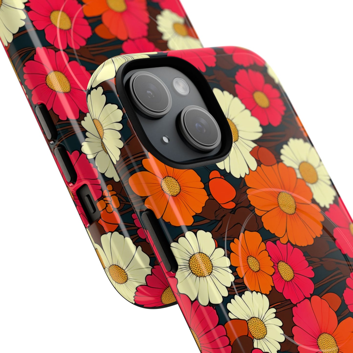 Flower Power Vintage Phone Tough Magnetic Case