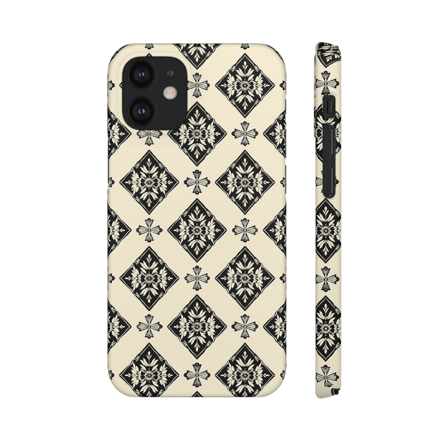 Flora Noir Snap Case