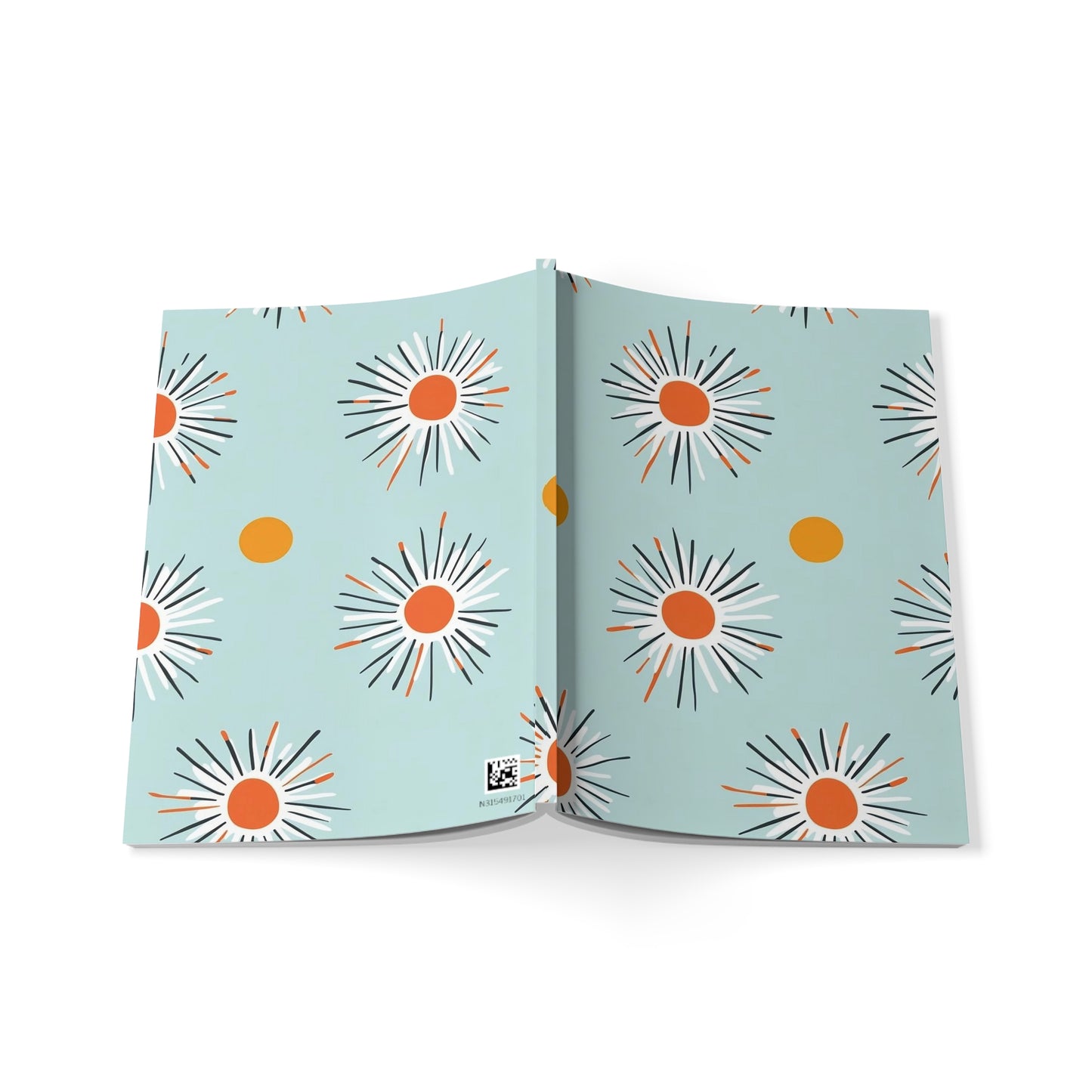 Mod Starburst Softcover Notebook, A5