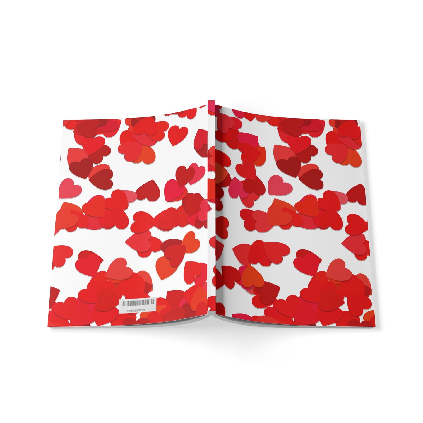 Sugar Sprinkle Scattered Hearts Notebook | A5 Softcover