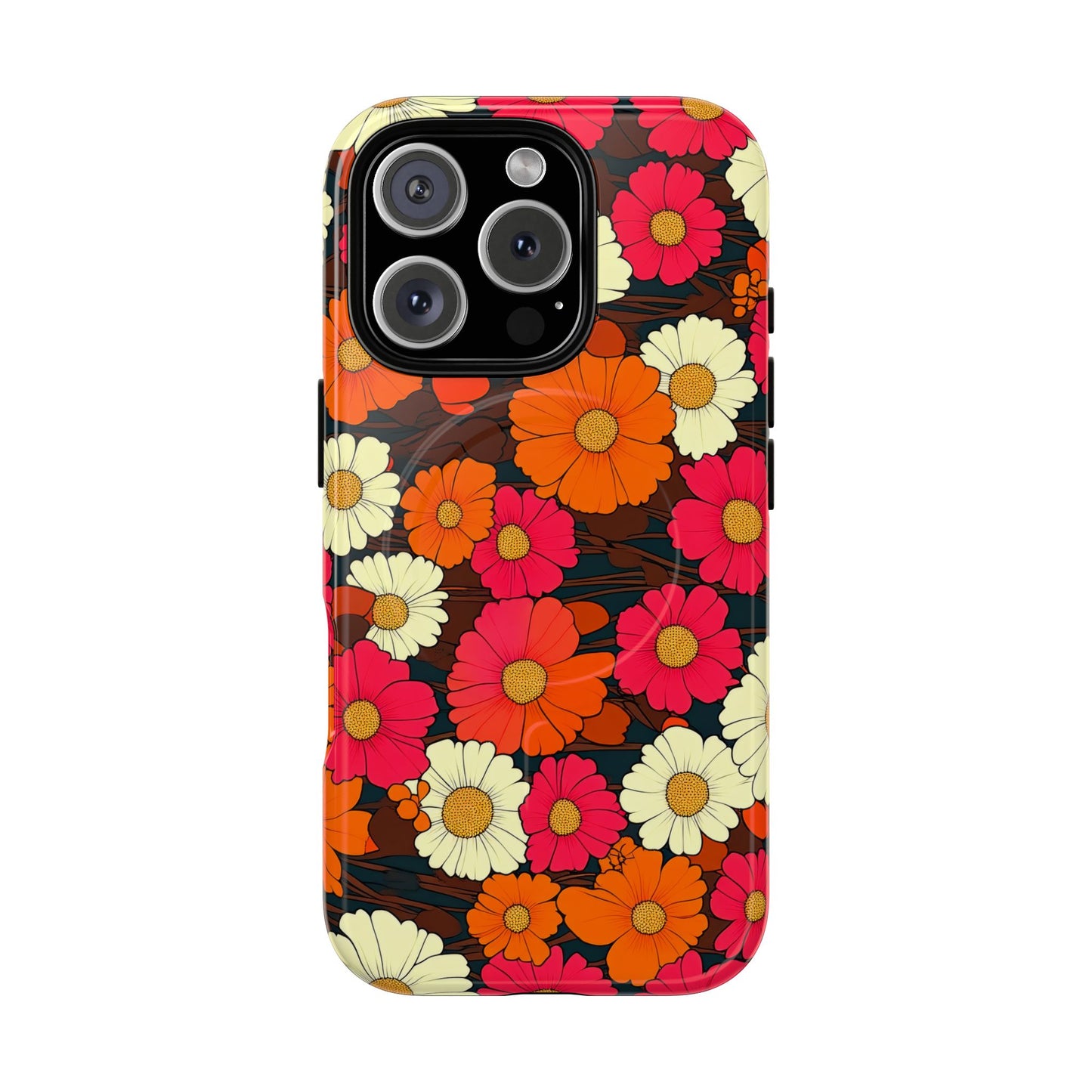 Flower Power Vintage Phone Tough Magnetic Case