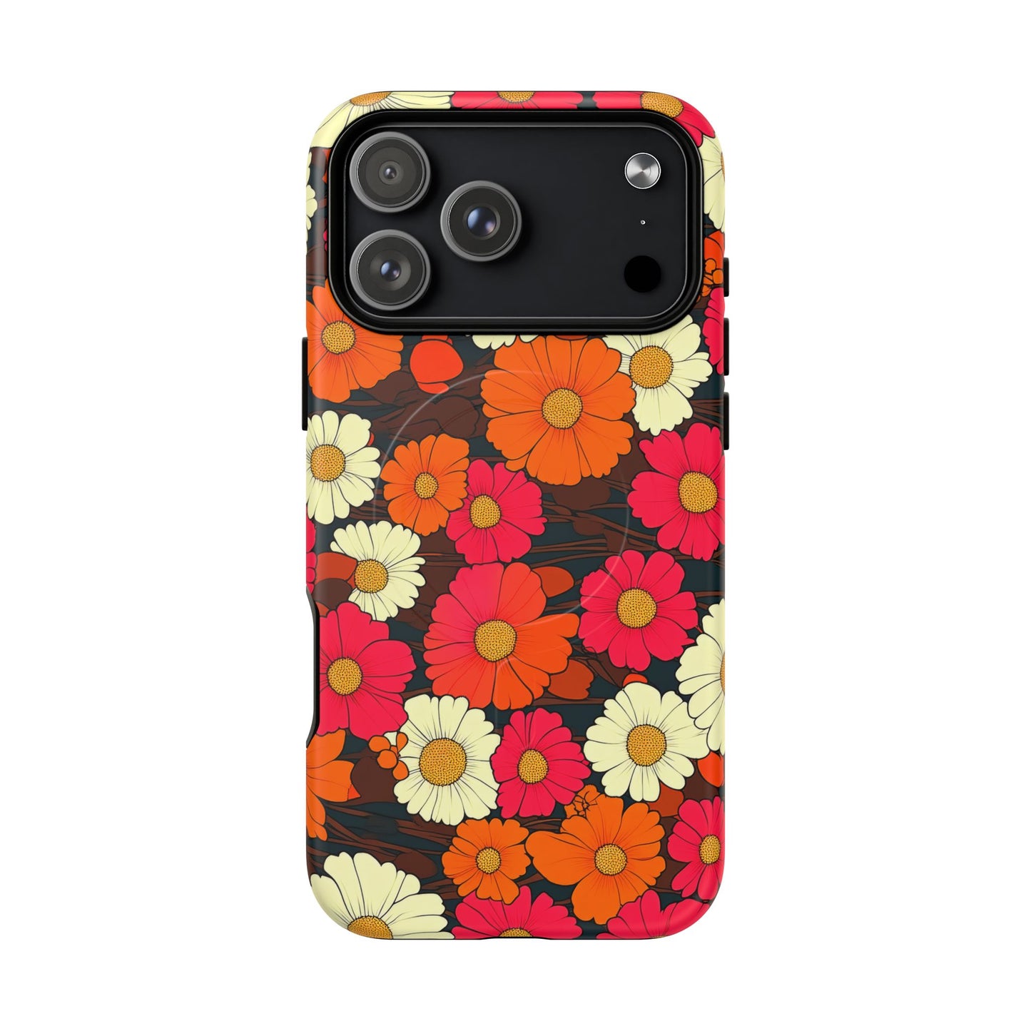 Flower Power Vintage Phone Tough Magnetic Case