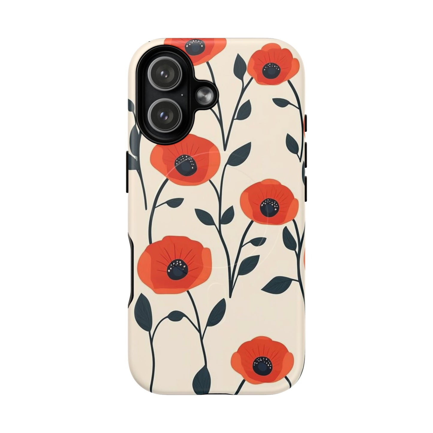 Poppy Fields Tough Magnetic Phone Case