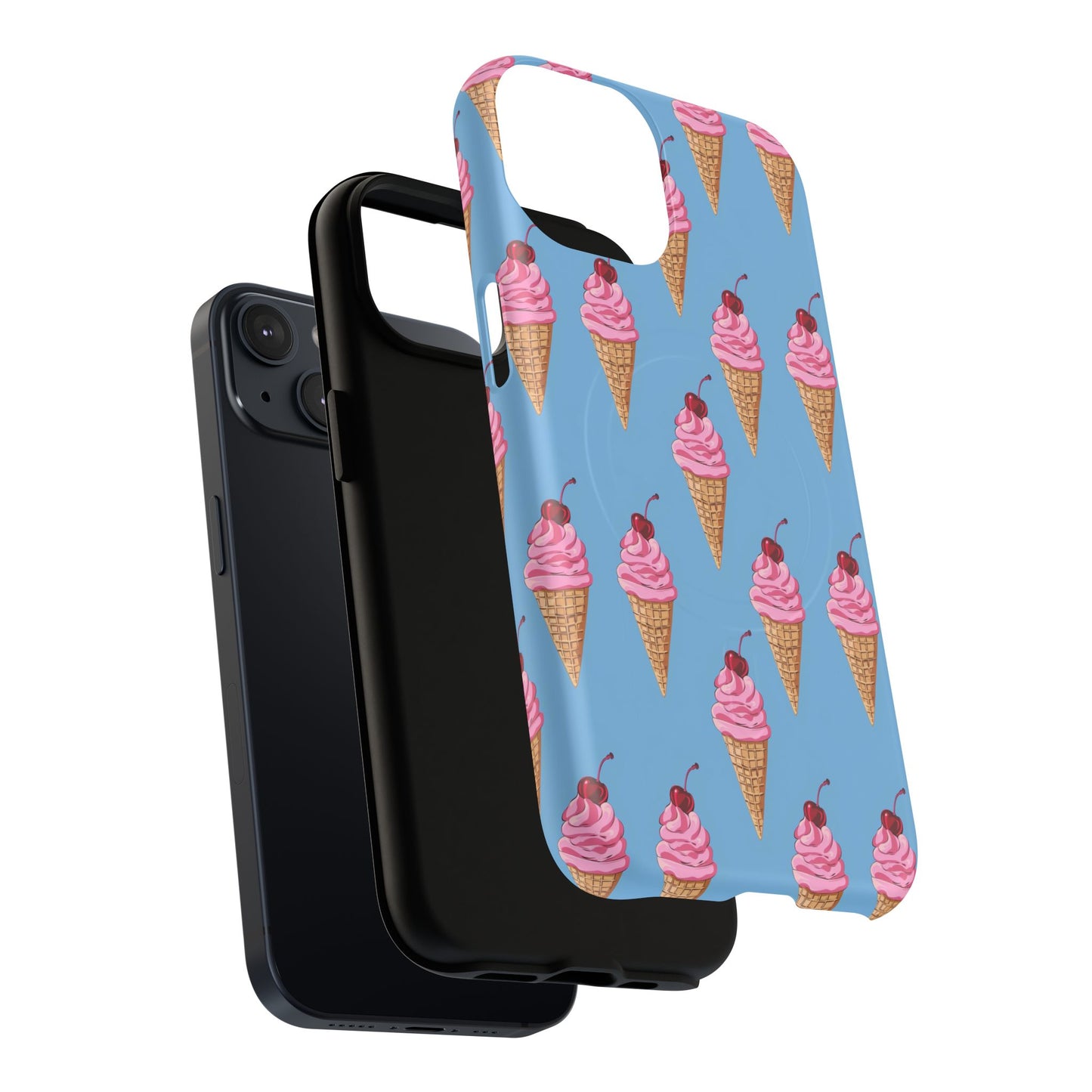 Cherry Swirl Tough Magnetic Phone Case