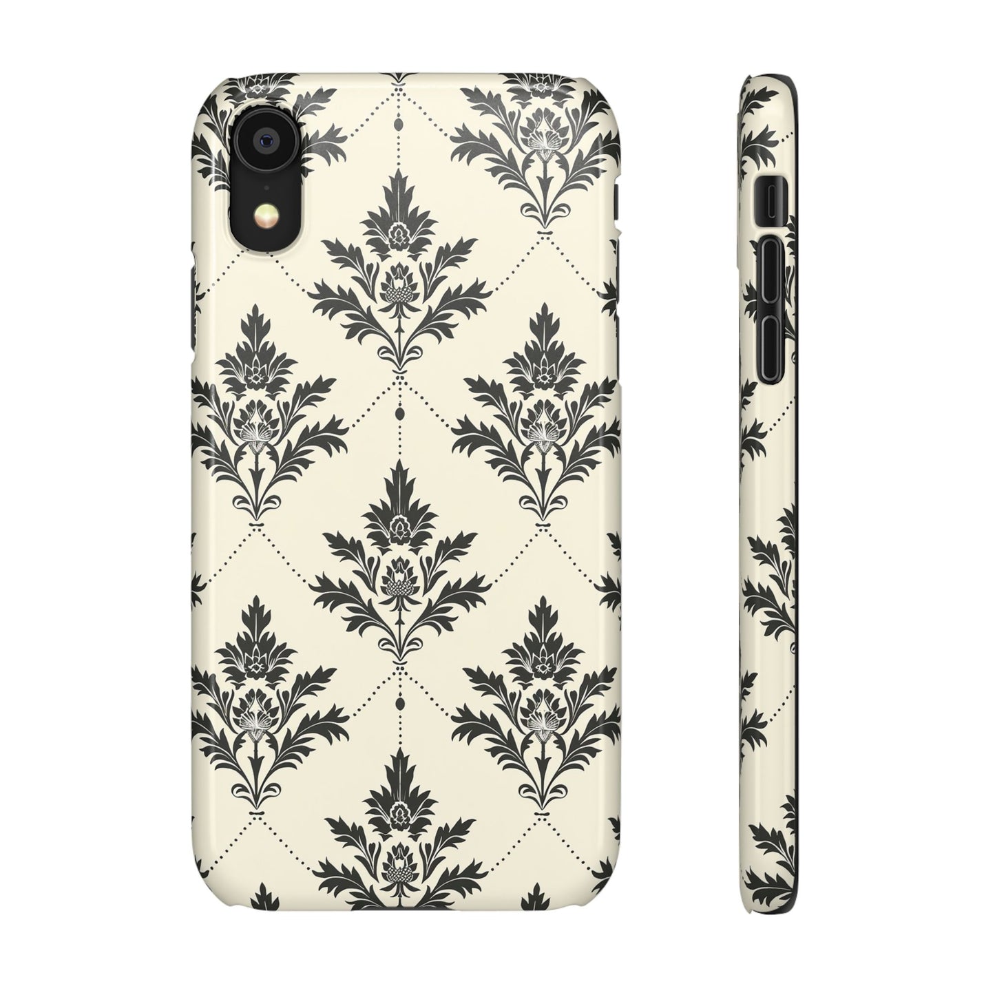 Midnight Damask Snap Case