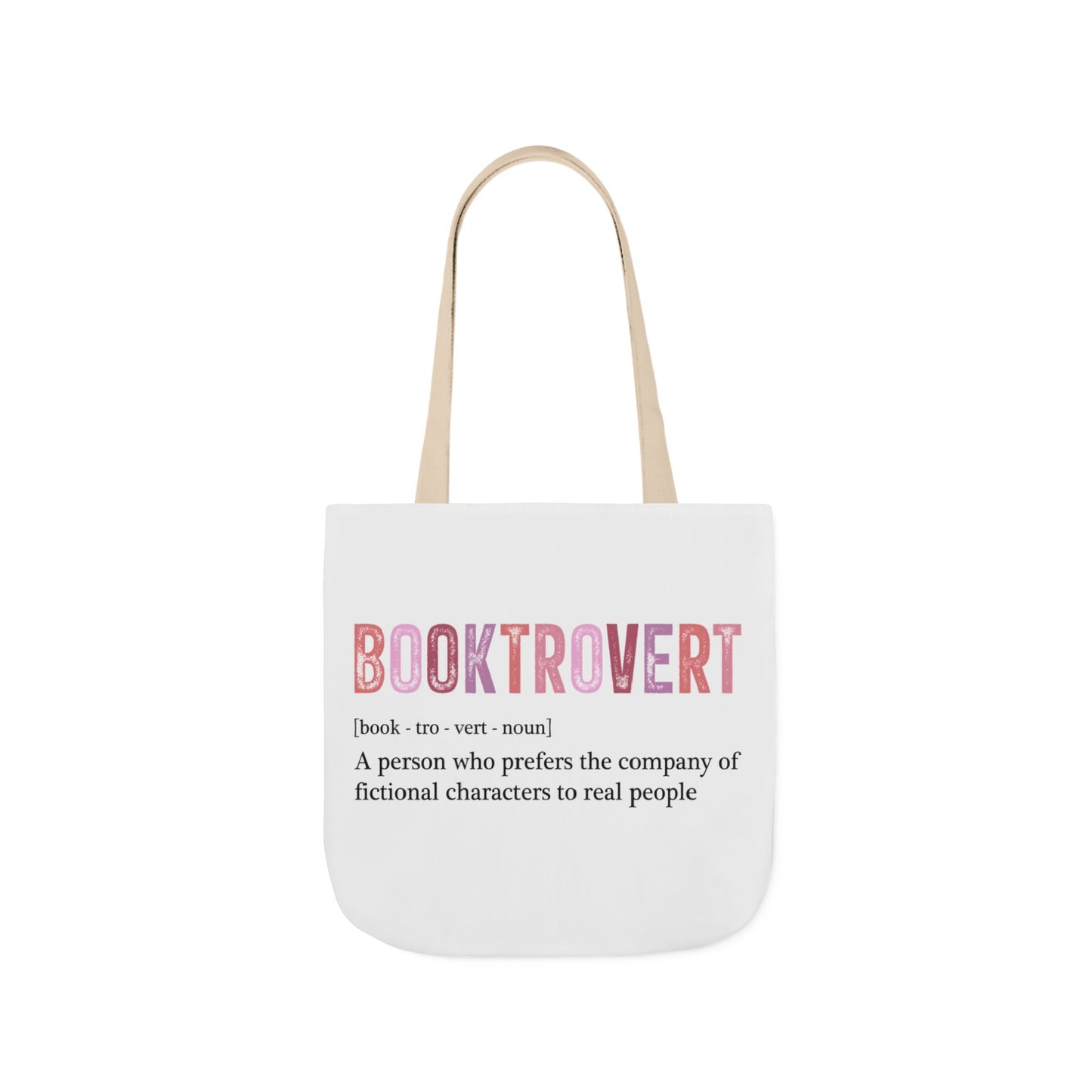 Book Lover's Canvas Tote Bag - Booktrovert