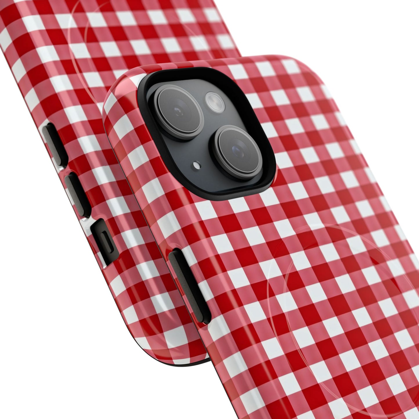 Red Plaid Tough Magnetic Phone Case