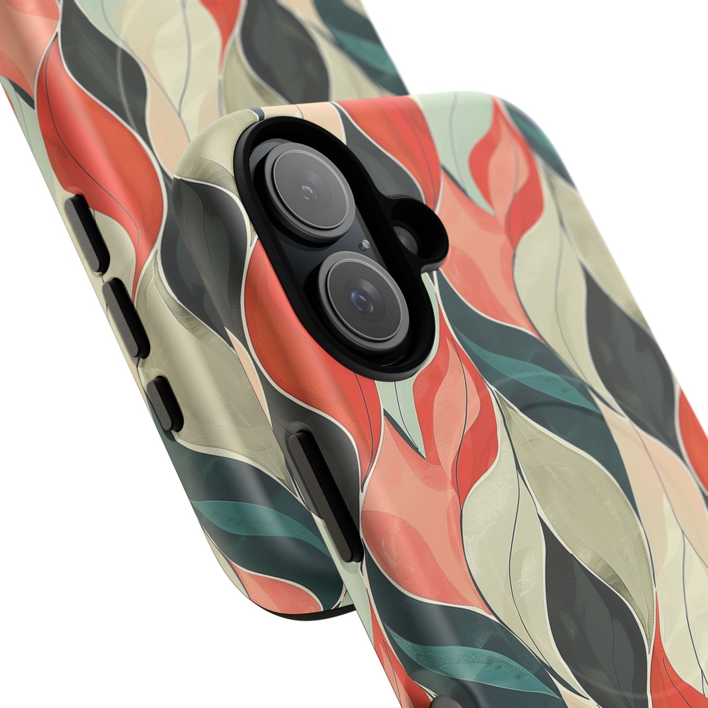 Soft Swirl Floral Tough Magnetic Case