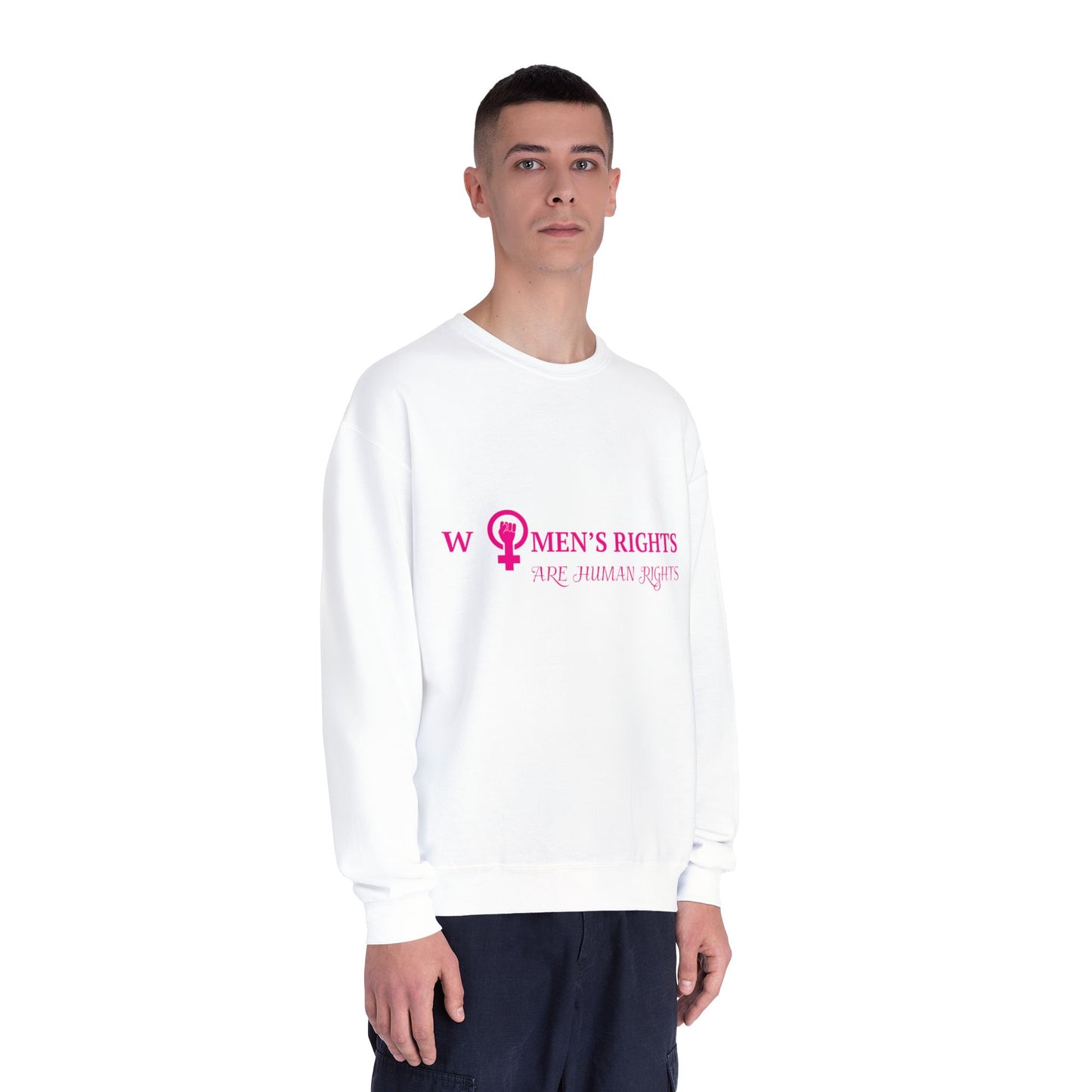 Women's Rights Are Human Rights - Feminist Crewneck Sweatshirt
