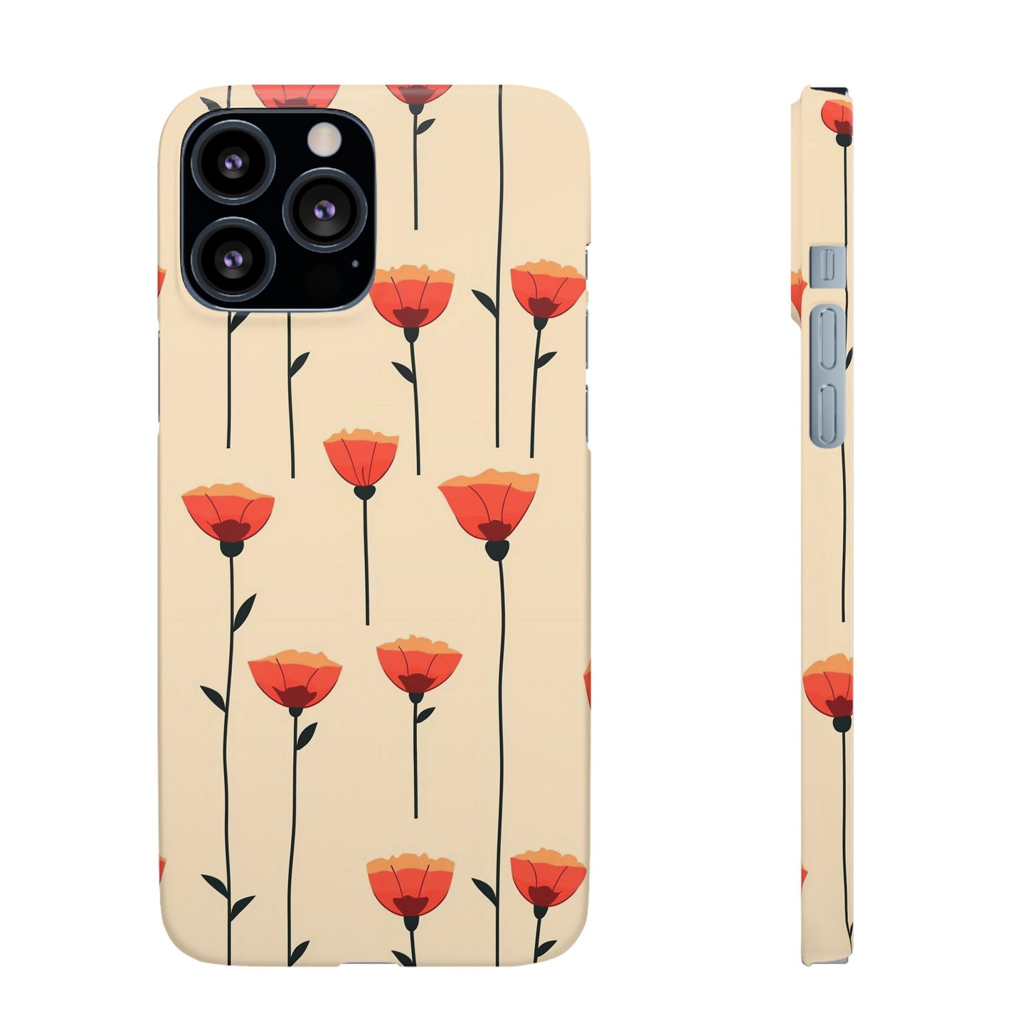 Poppy Line Snap Phone Case