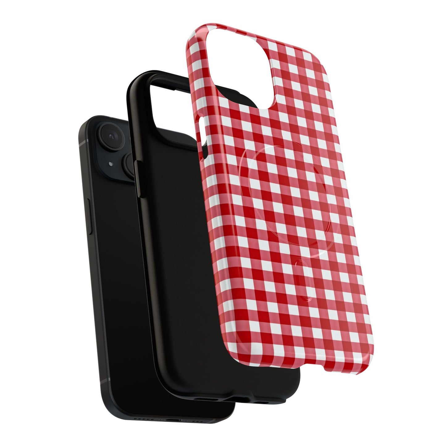 Red Plaid Tough Magnetic Phone Case