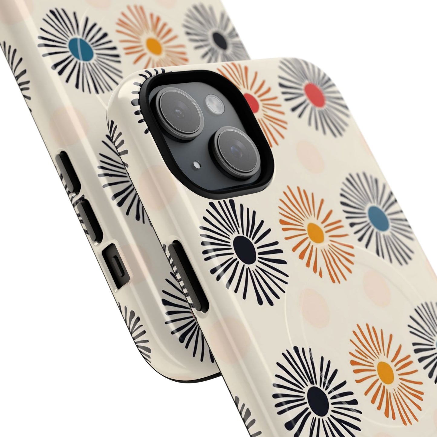 Burstwise Colorful Floral Tough Magnetic Case