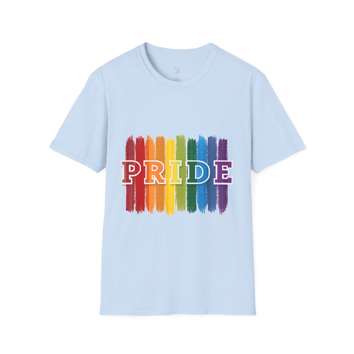 Pride Rainbow Stripes & Fingerprint T-Shirt