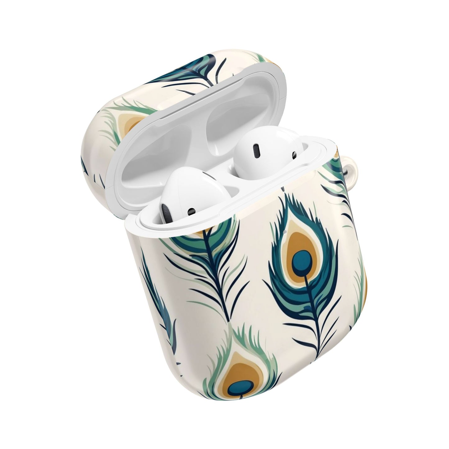 Strutting Peacock Feather AirPod Cases