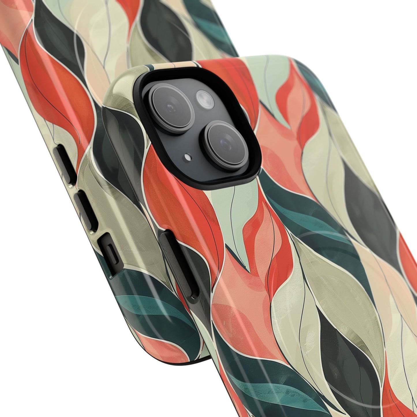 Soft Swirl Floral Tough Magnetic Case