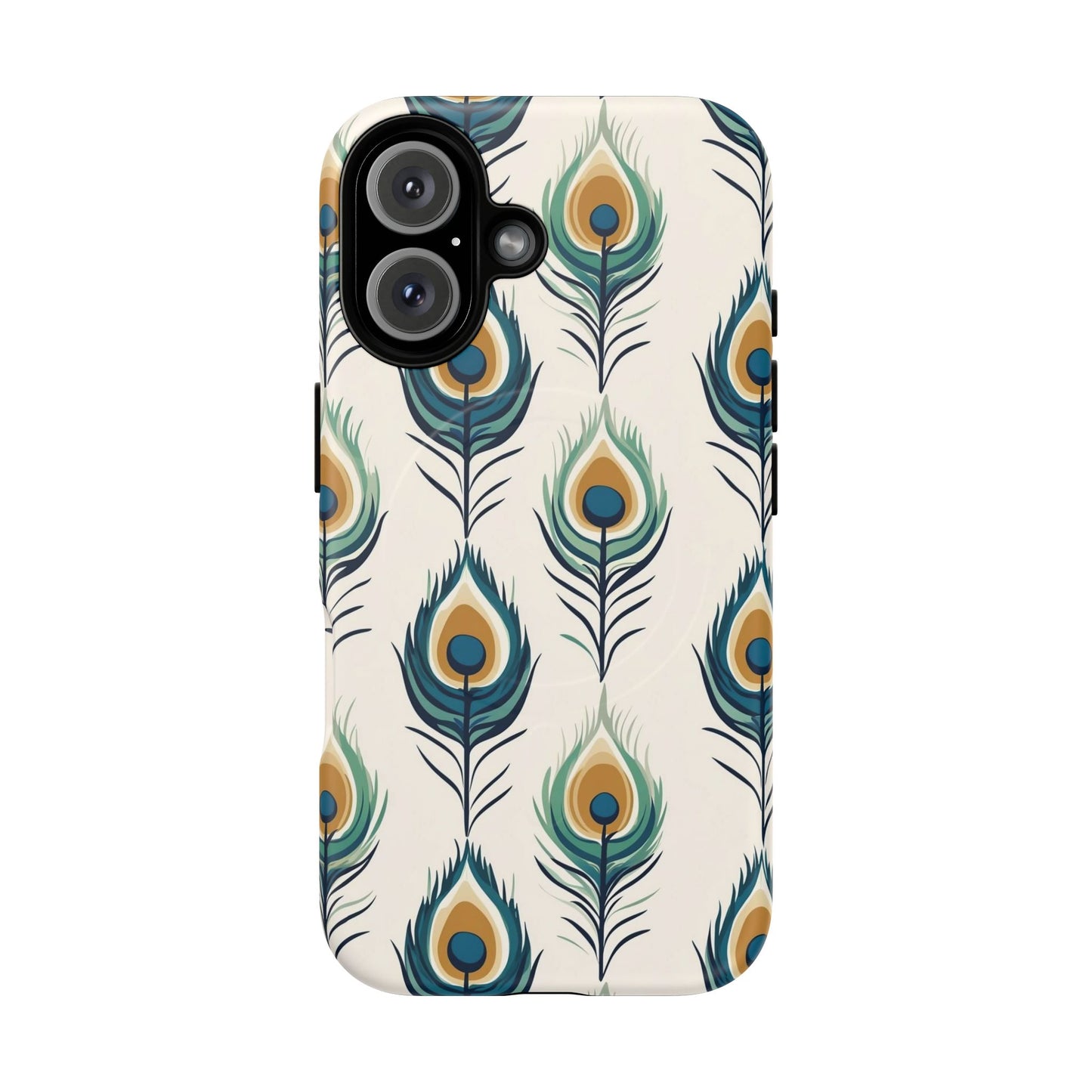 Peacock Feather Phone Tough Magnetic Case