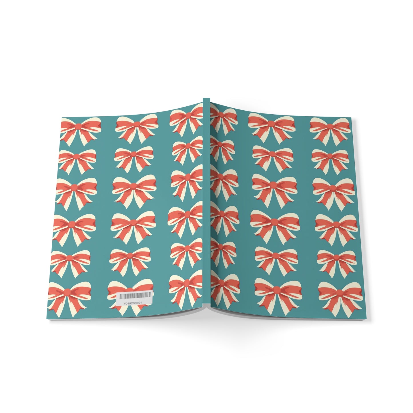 Bow Journey - Festive Bow Notebook: A5 Softcover Journal