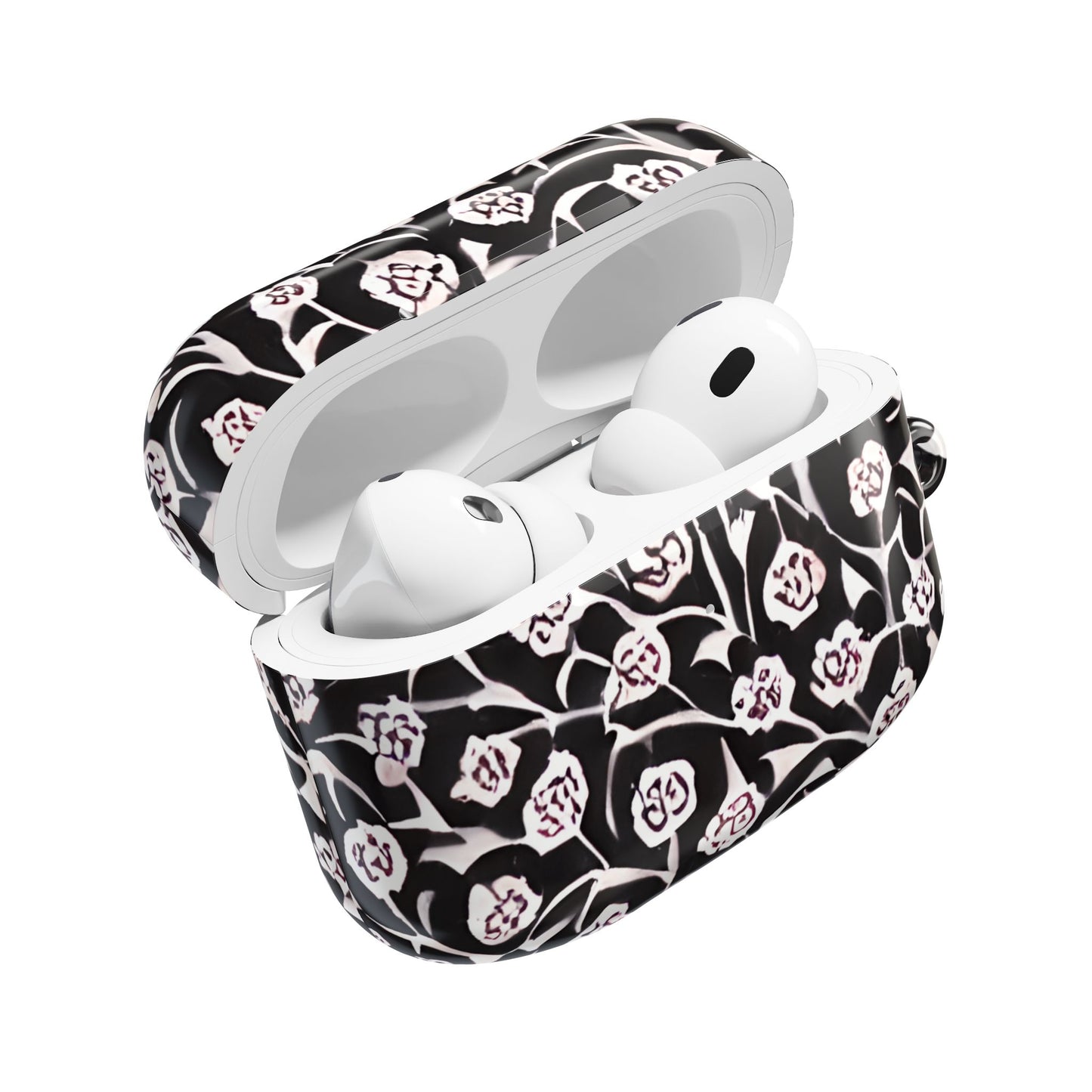 Abstract Black & White Floral AirPod Cases