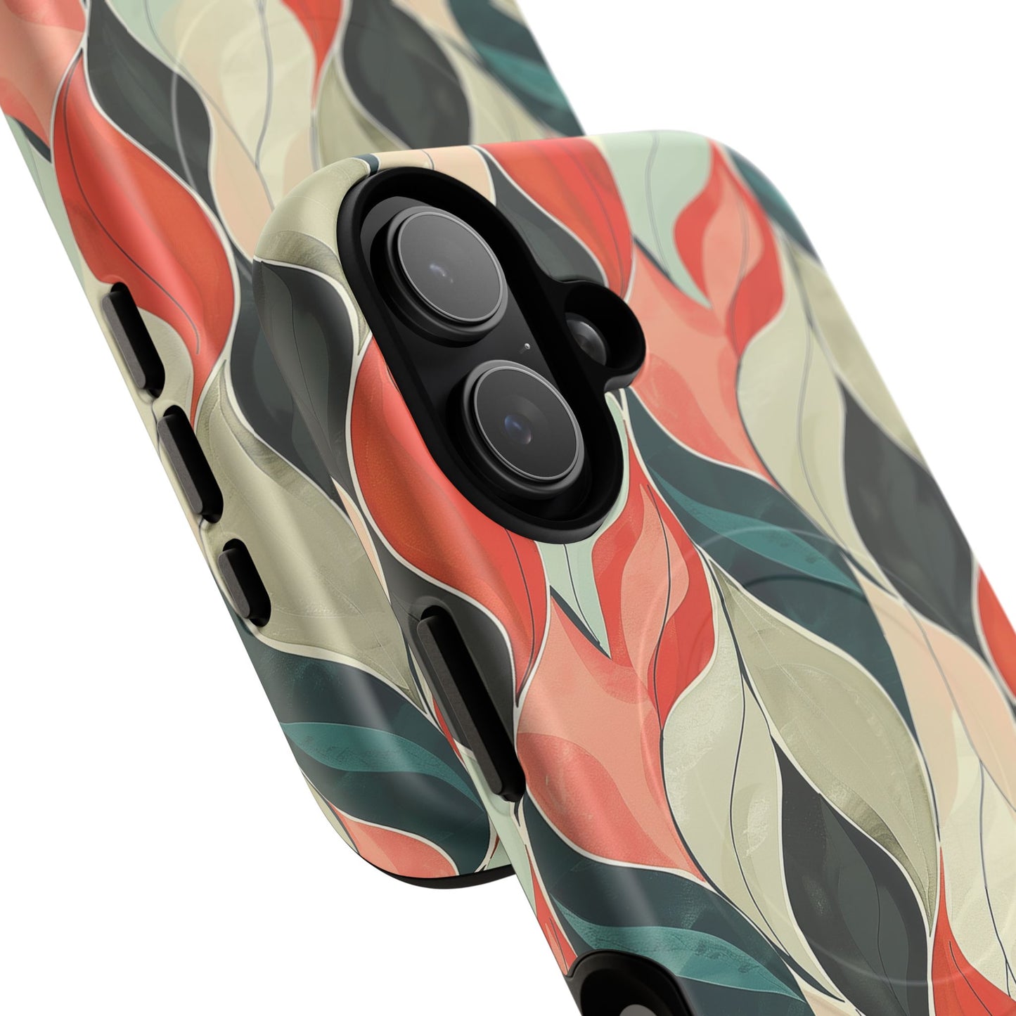 Soft Swirl Floral Tough Magnetic Case