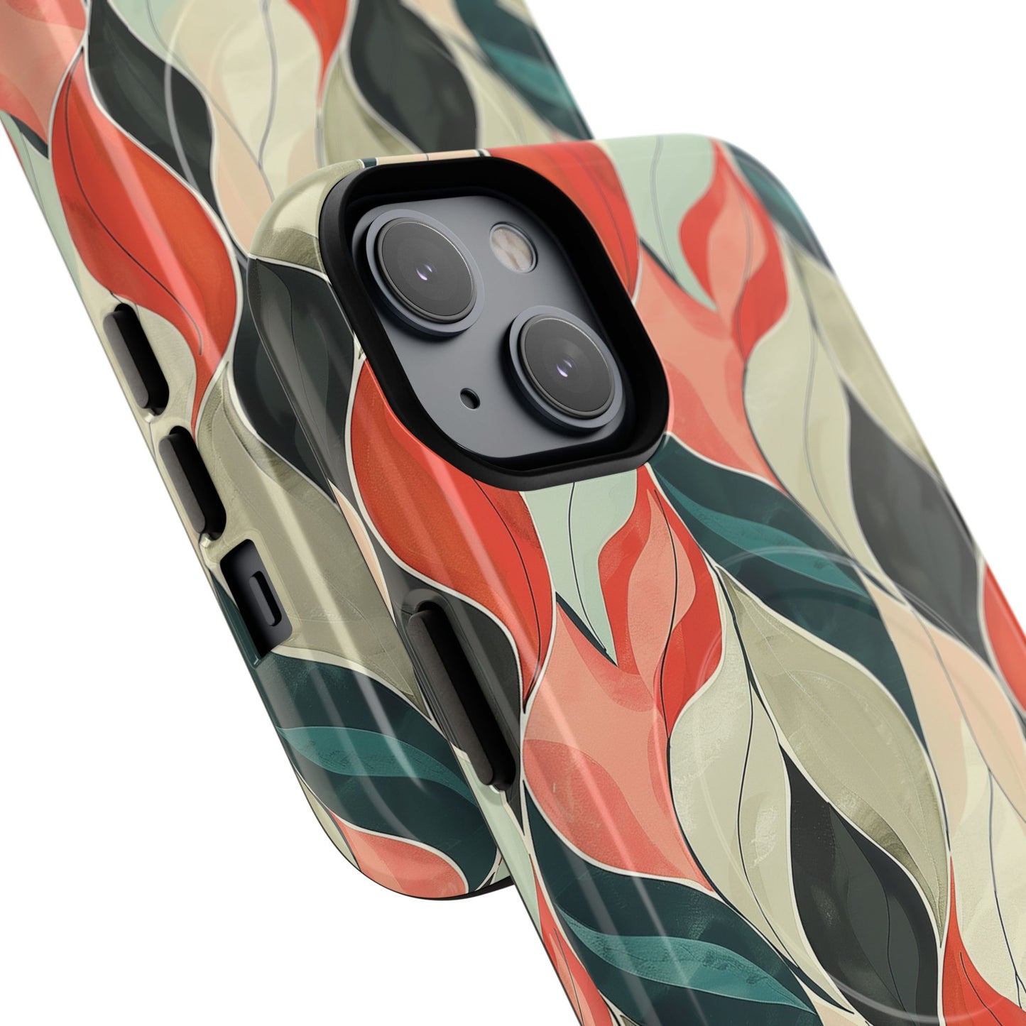 Soft Swirl Floral Tough Magnetic Case