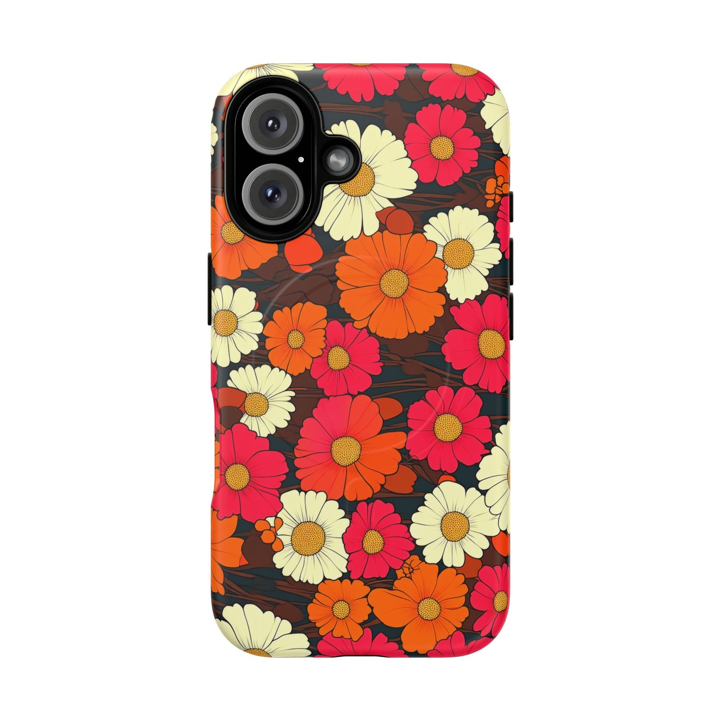 Flower Power Vintage Phone Tough Magnetic Case