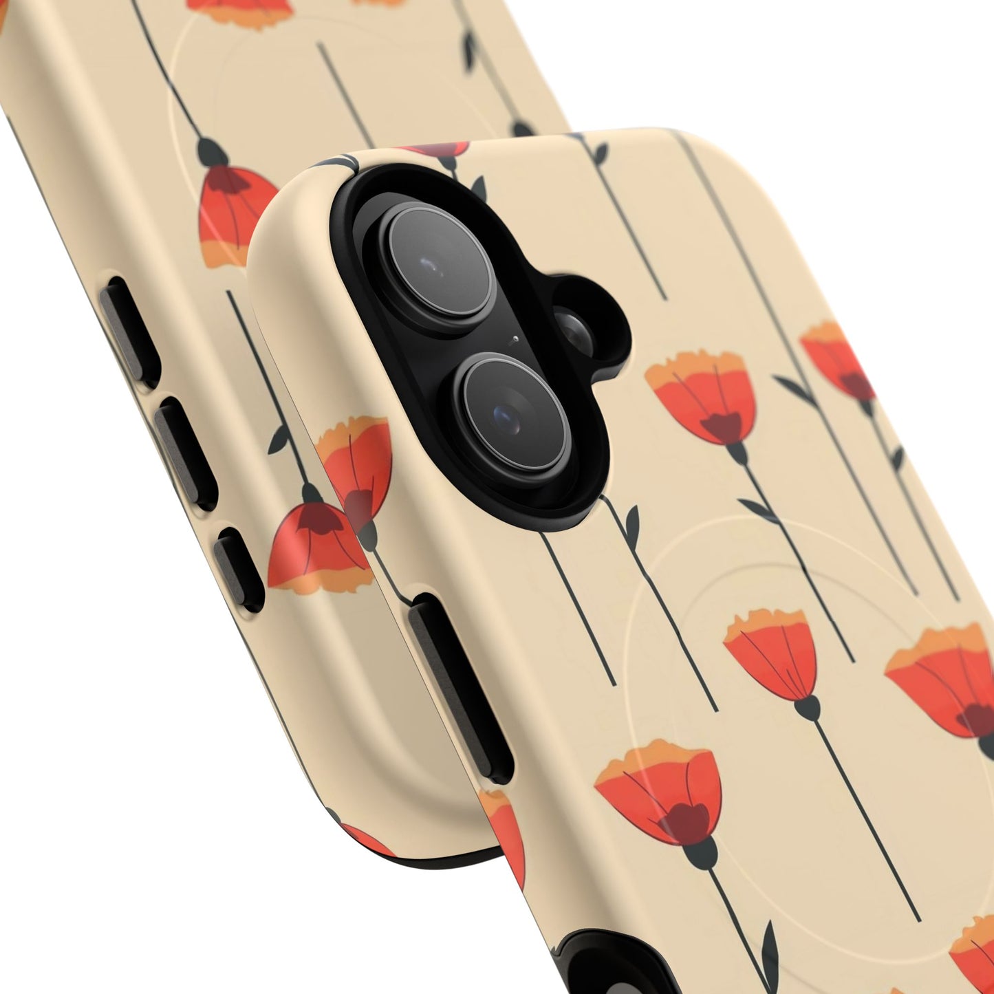 Poppy Line Tough Magnetic Phone Case