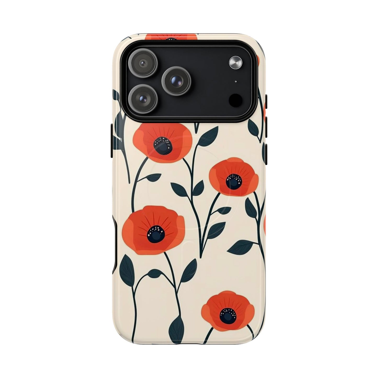 Poppy Fields Tough Magnetic Phone Case