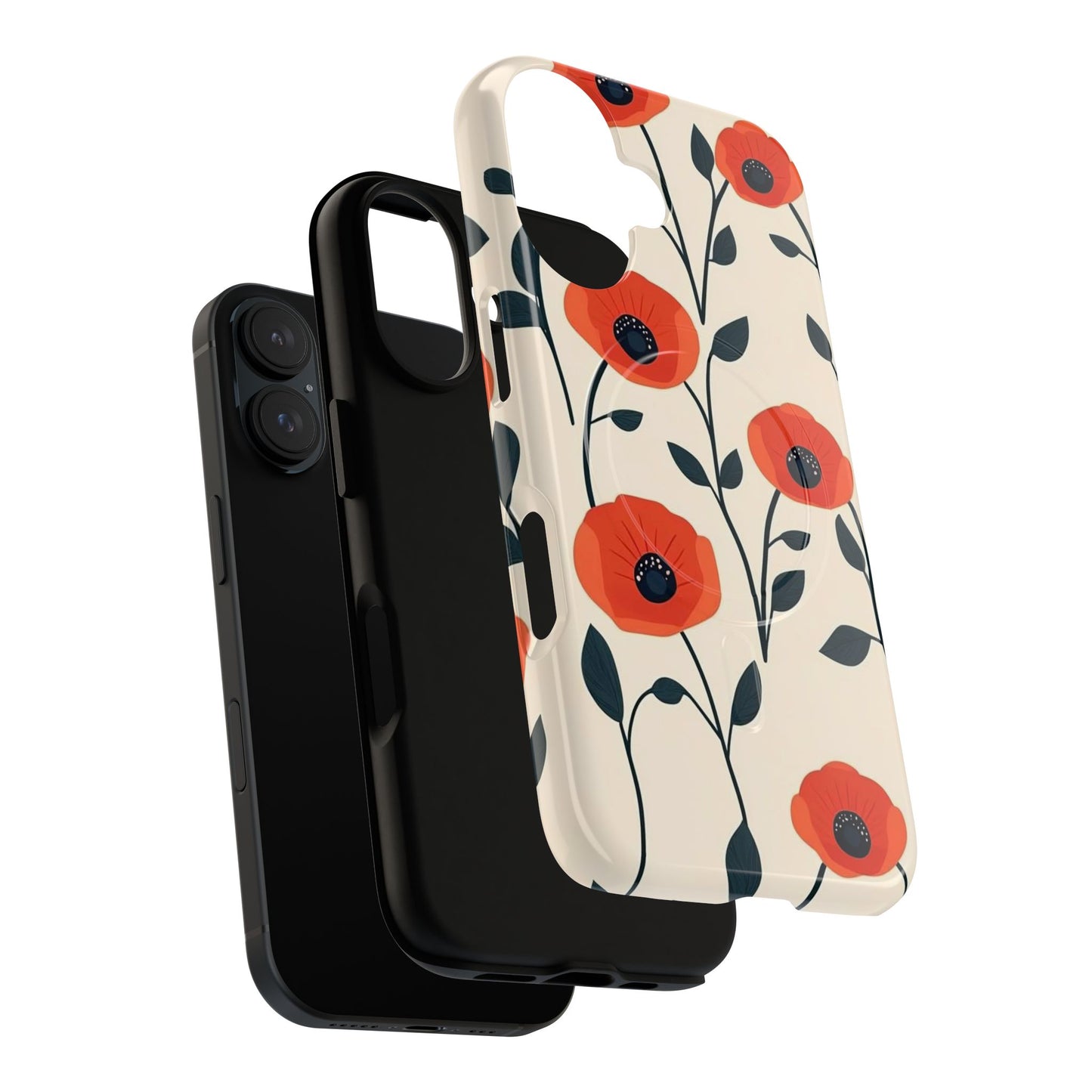 Poppy Fields Tough Magnetic Phone Case