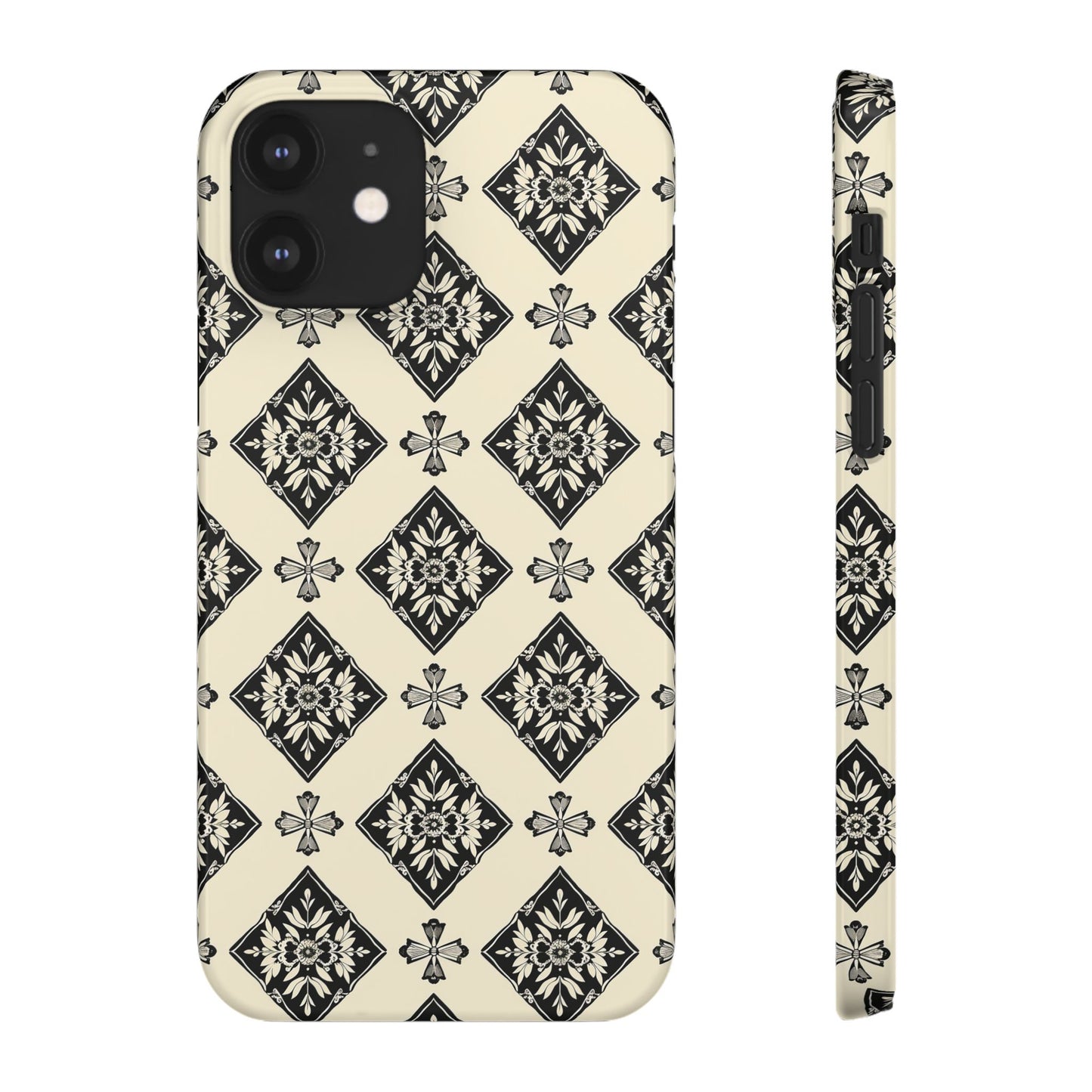 Flora Noir Snap Case