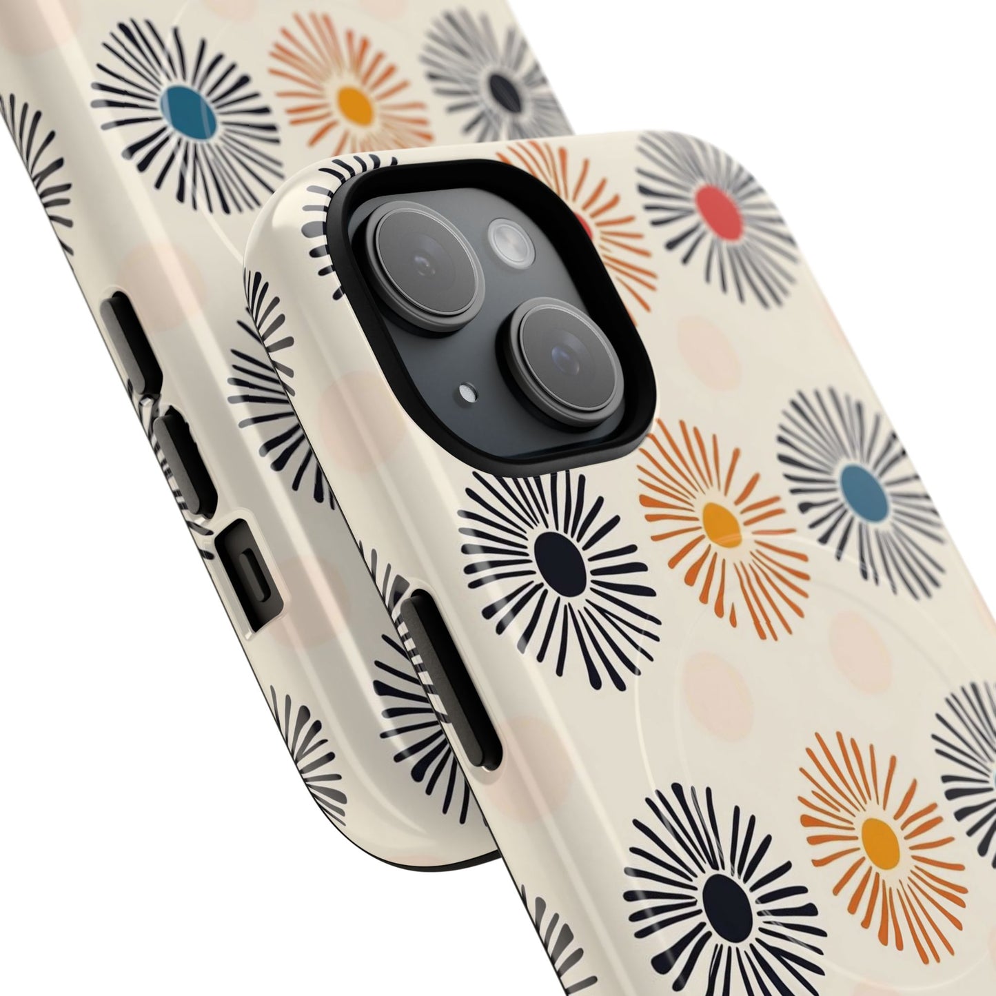 Burstwise Colorful Floral Tough Magnetic Case