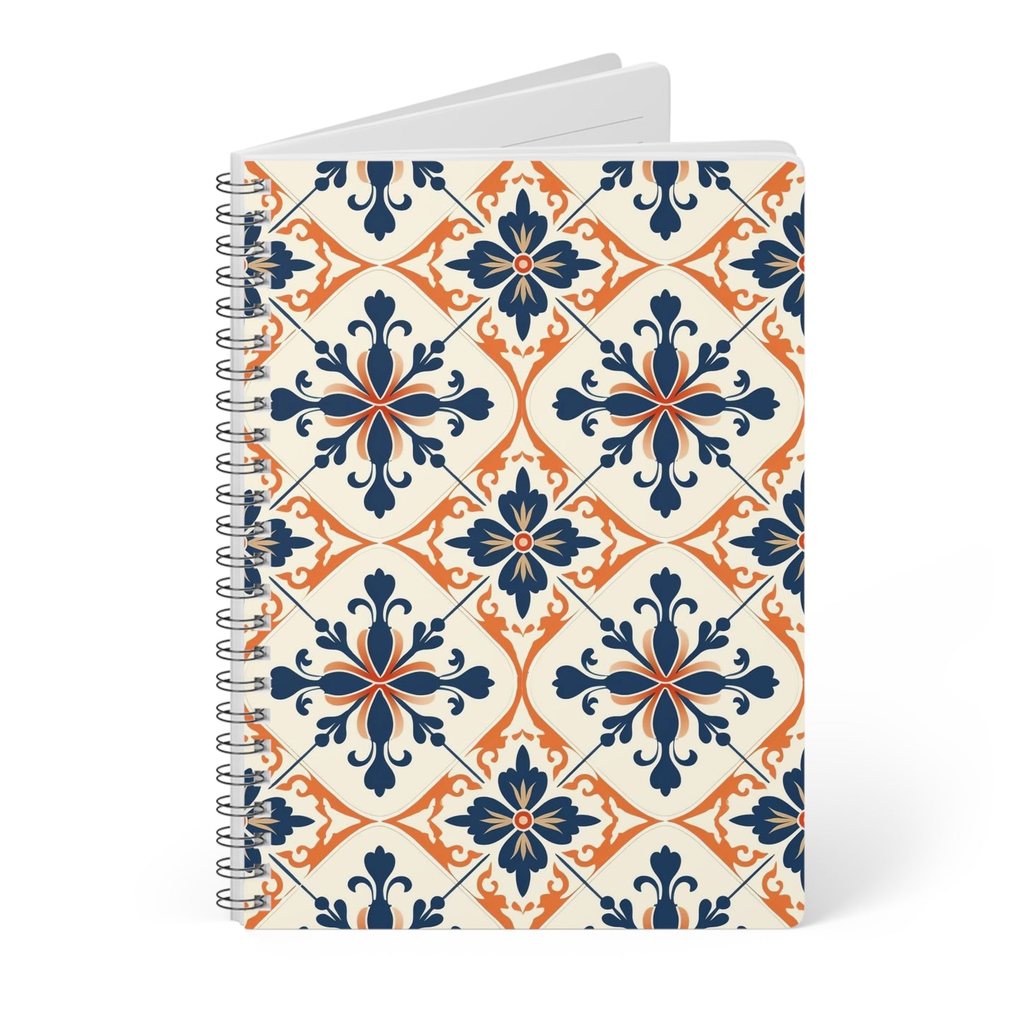 Tile Job Decorative Wirobound Notebook, A5