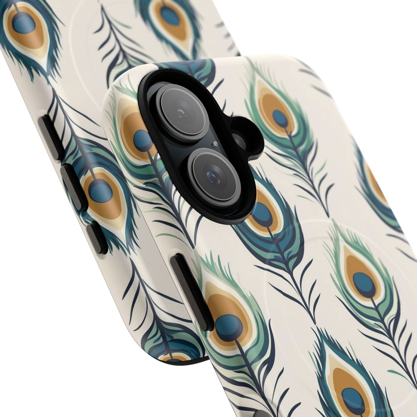 Peacock Feather Phone Tough Magnetic Case