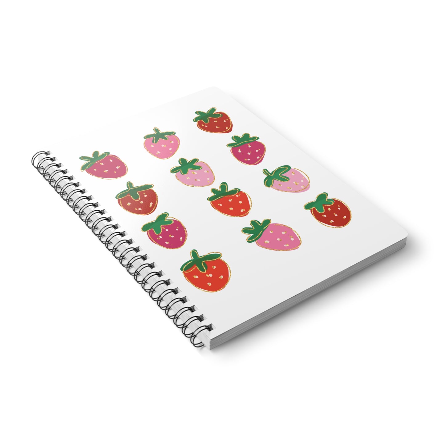 Sweet Berry - Strawberry Wirobound Notebook A5
