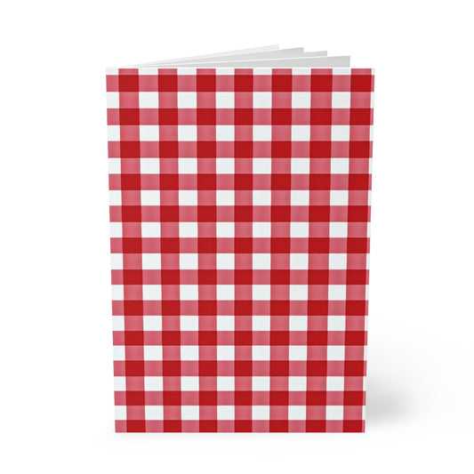 Red Plaid Softcover Notebook A5
