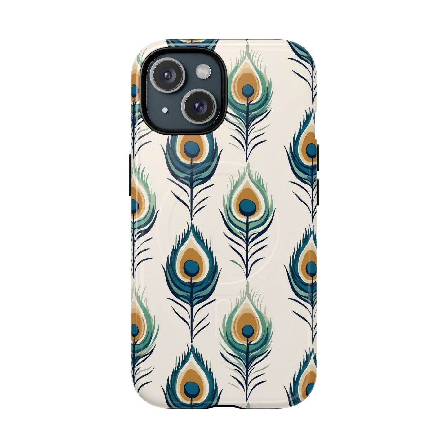 Peacock Feather Phone Tough Magnetic Case