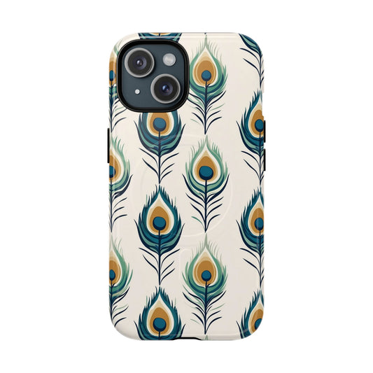 Peacock Feather Phone Tough Magnetic Case
