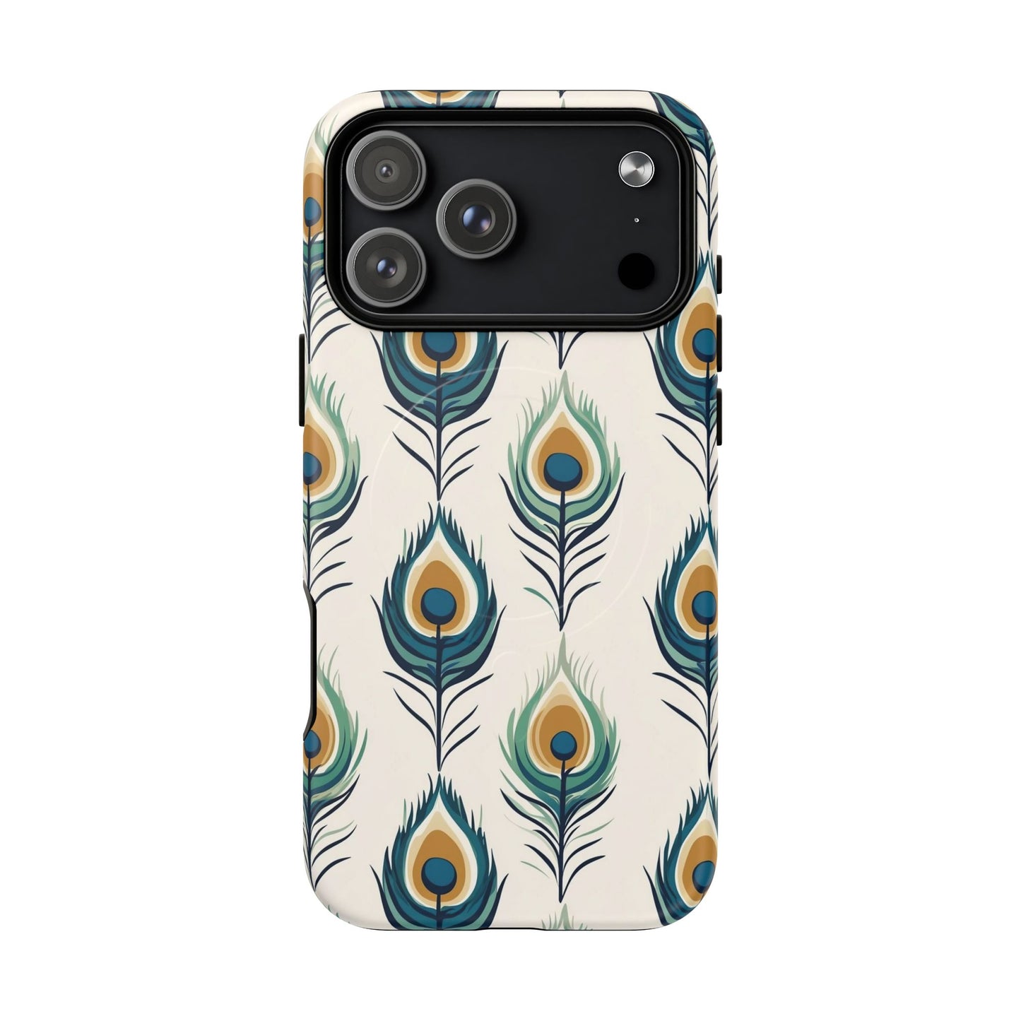 Peacock Feather Phone Tough Magnetic Case