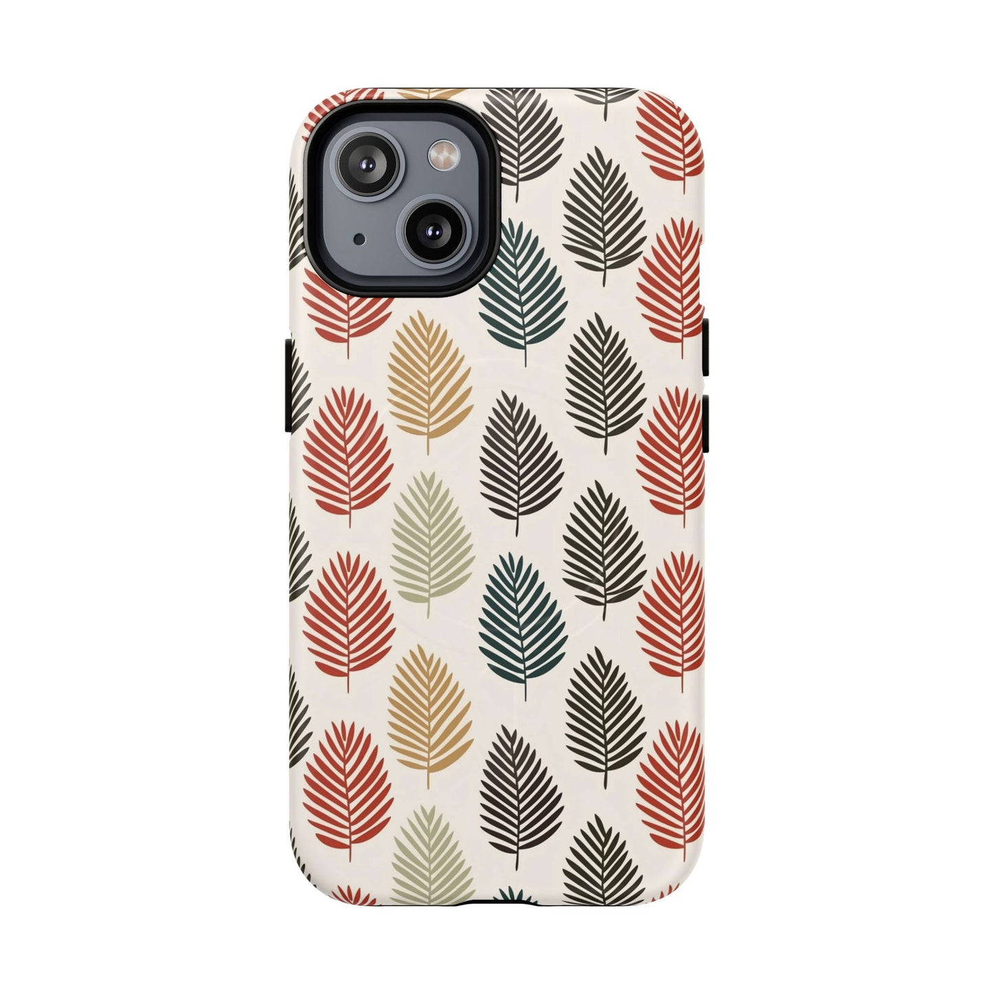 Robuste magnetische Handyhülle mit Herbstlaub-Motiv