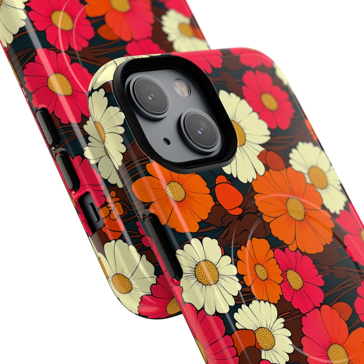 Flower Power Vintage Phone Tough Magnetic Case