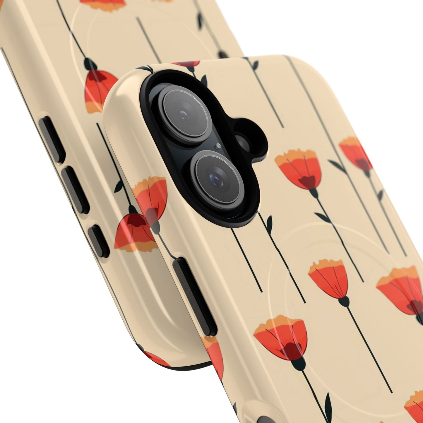 Poppy Line Tough Magnetic Phone Case