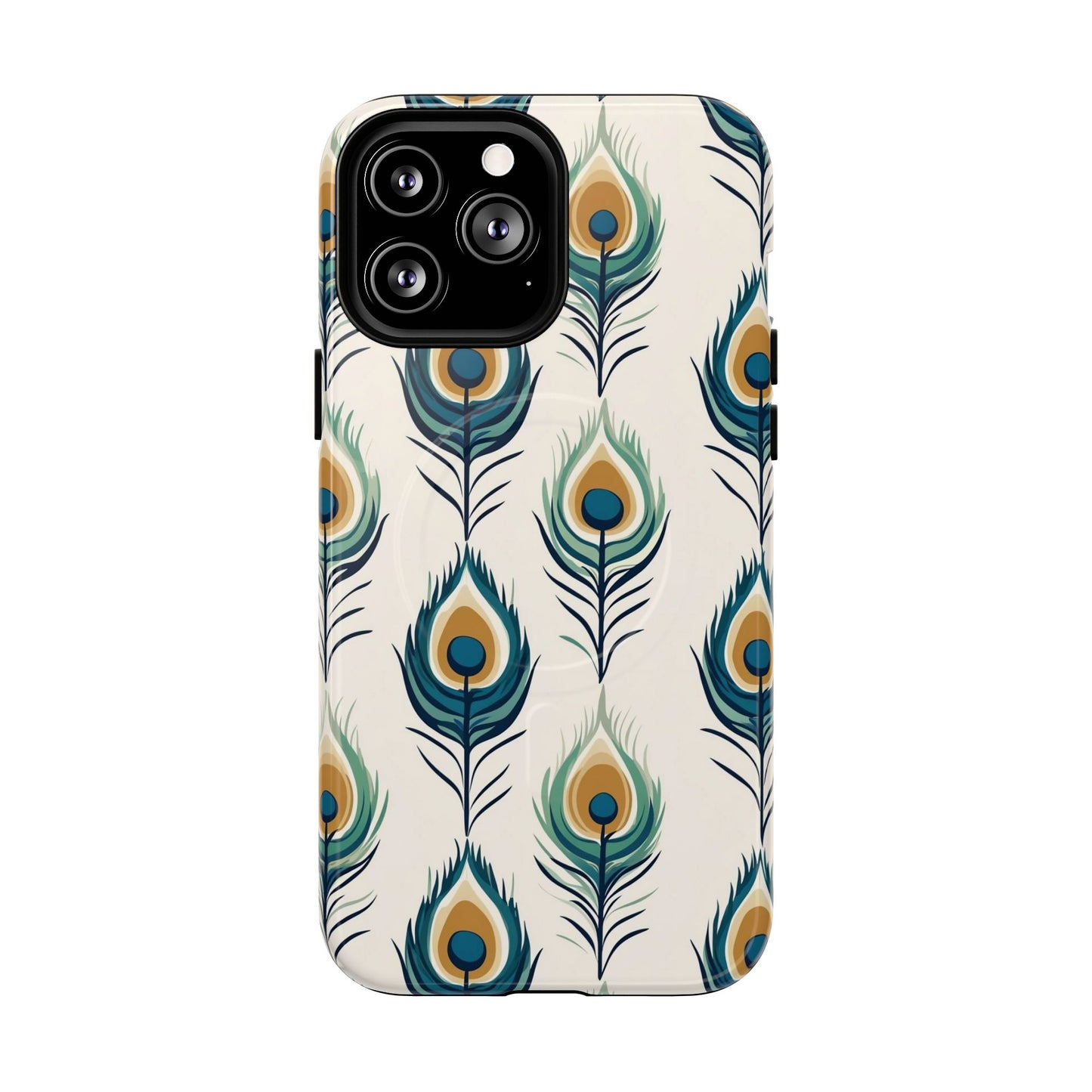 Peacock Feather Phone Tough Magnetic Case