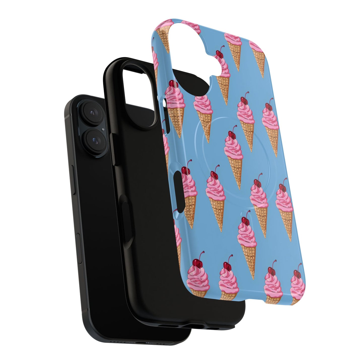 Cherry Swirl Tough Magnetic Phone Case