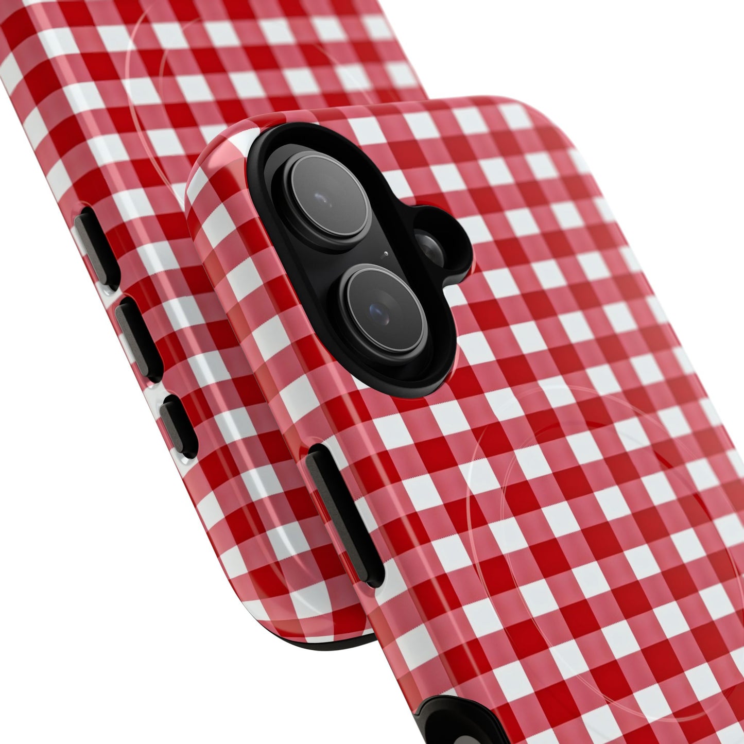Red Plaid Tough Magnetic Phone Case