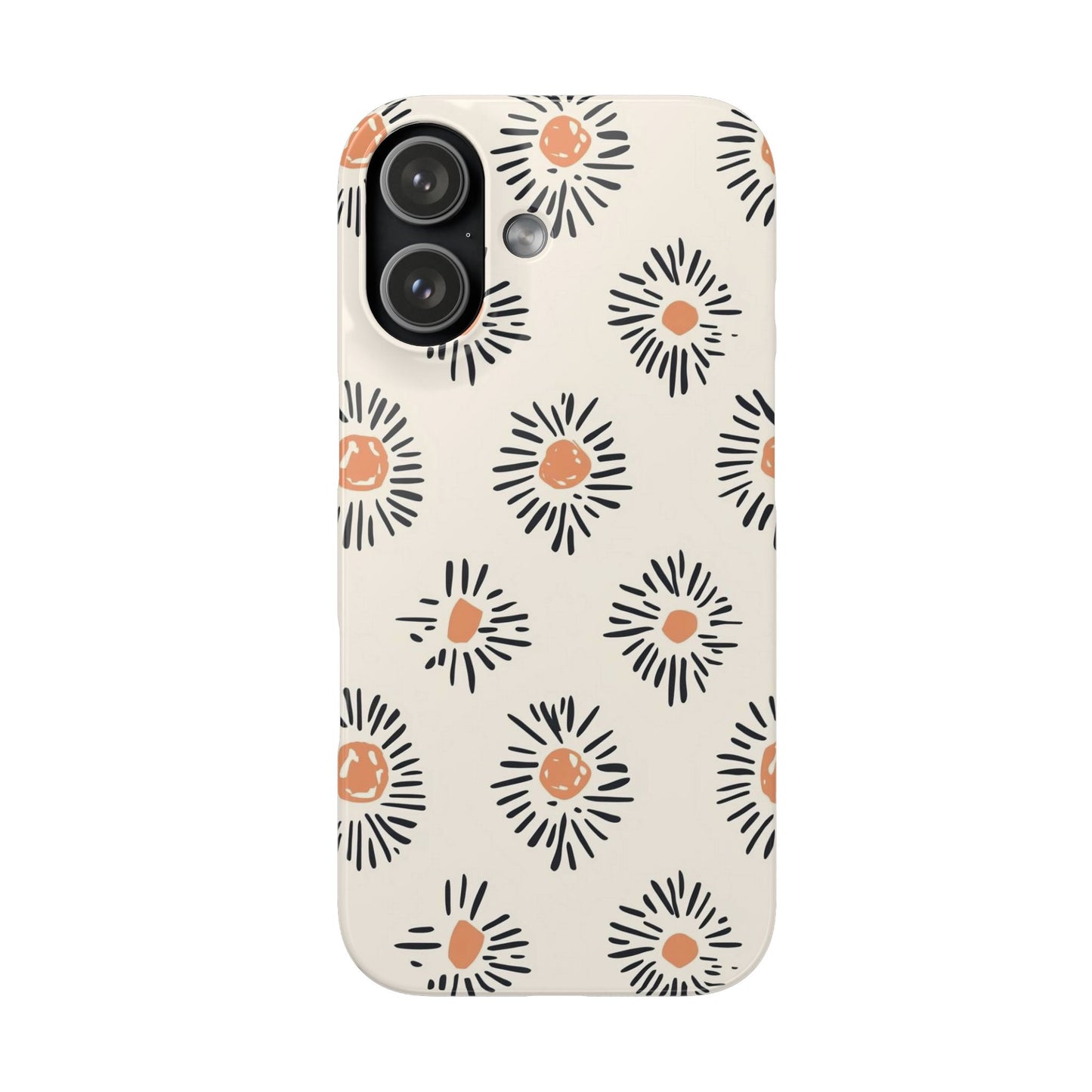 Sunburst Diary Floral Snap Case