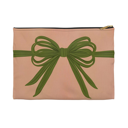 Wrapped Up Bow Design Accessory Pouch
