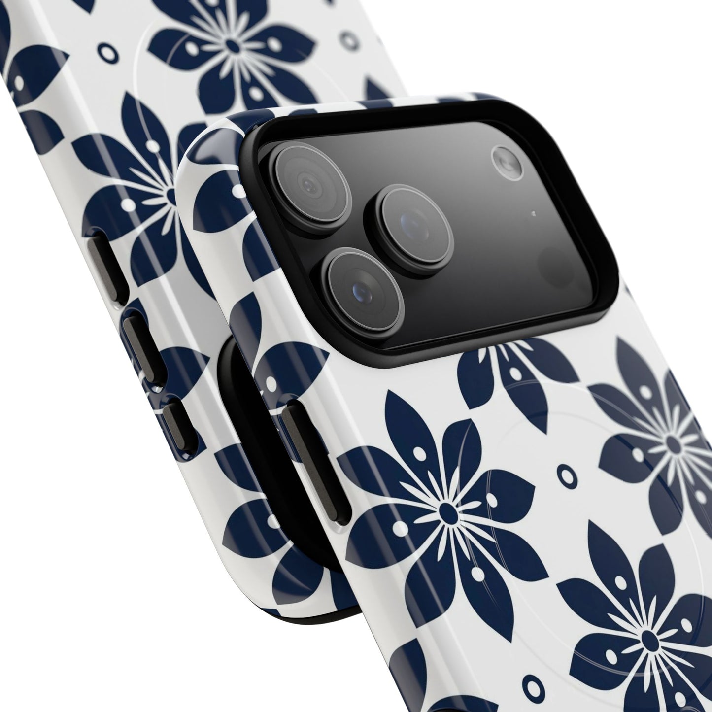 Azure Lattice Tough Magnetic Case