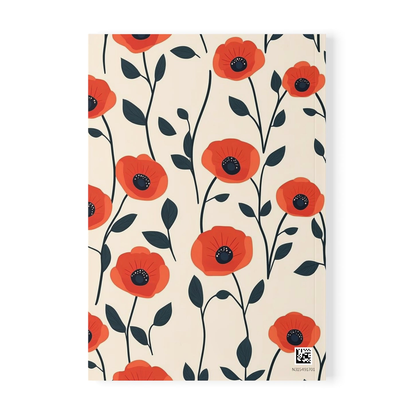 Poppy Fields A5 Notebook
